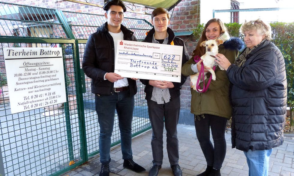 GHZ-Realschüler laufen für Tierheim in Bottrop GHZ-Realschüler laufen für Tierheim in Bottrop